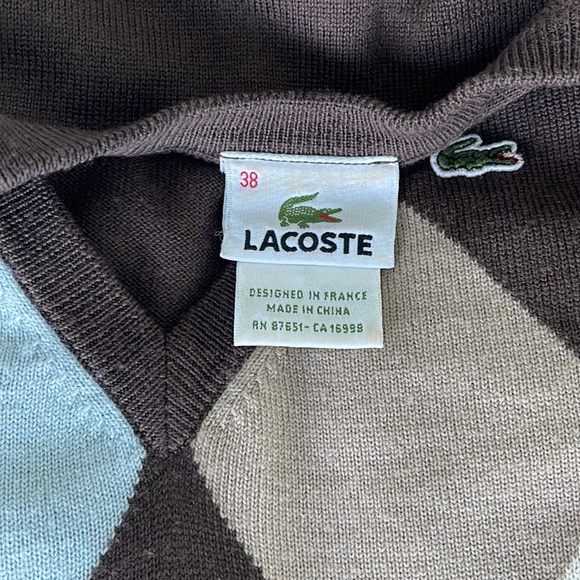 Lacoste Merino extra fine wool sweater. Size 38 - Picture 4 of 5